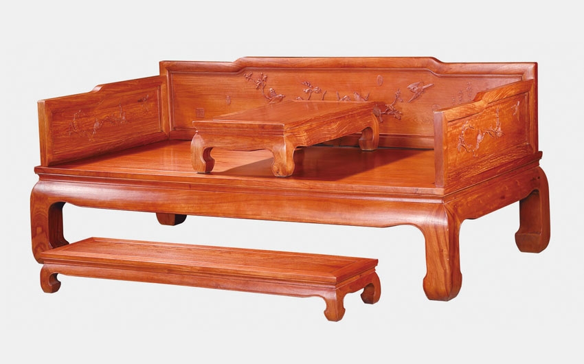 檀雕罗汉床